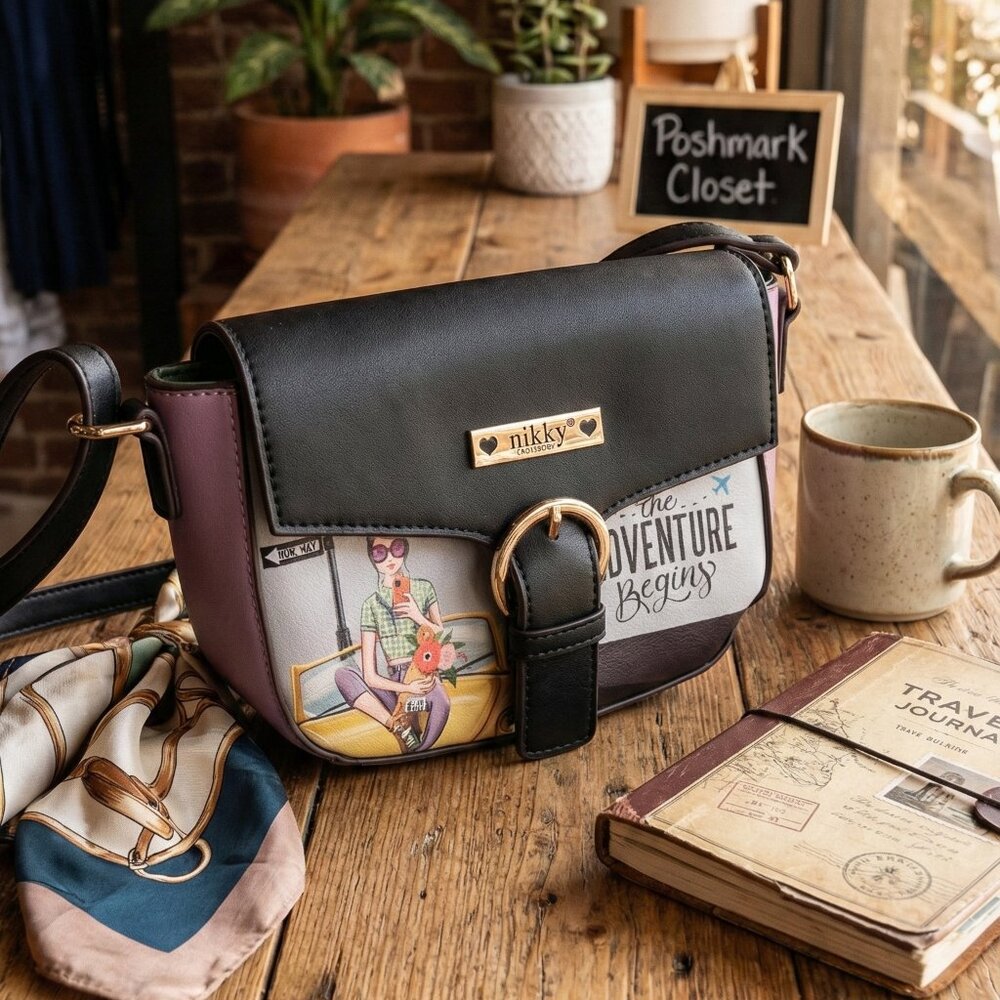 Nikky by Nicole Lee "The Adventure Begins" Colorblock Crossbody Bag
